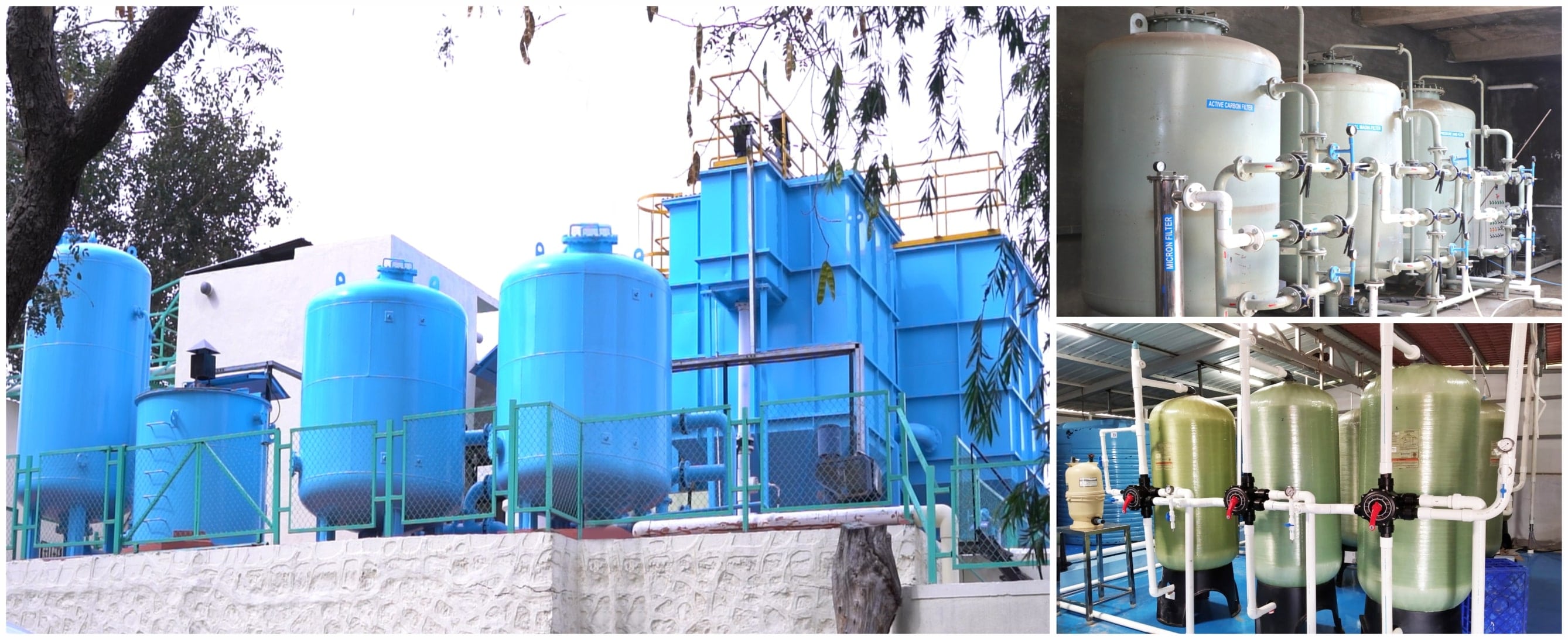 Industrial water softener plant